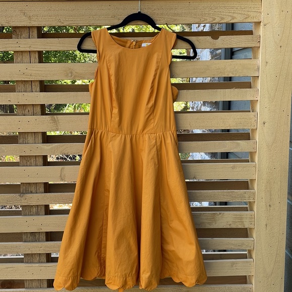 BODEN Judith Dress - Yellow Ochre 4 regular - Picture 3 of 7